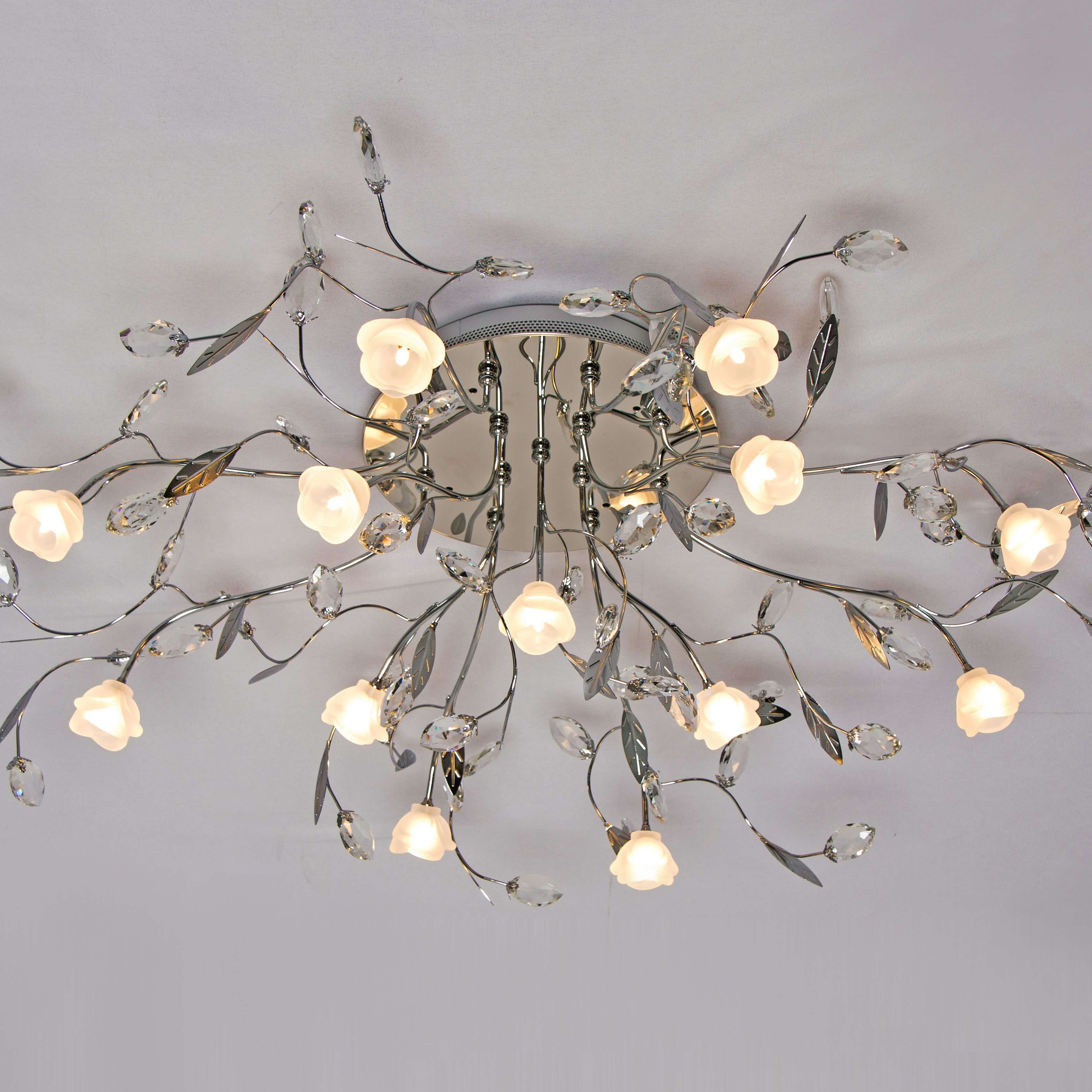 Lustre Plafonnier Style Florentin à 3 Branches - Métal Peint, Environ 50 Cm - Occasion, Fonctionnel Et Décoratif